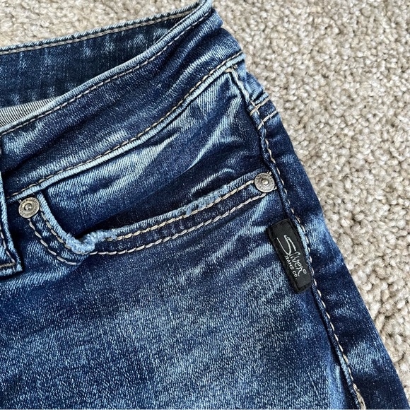 Silver Jeans Co. size W29/L31  Tuesday slim boot women’s faded blue Jean - Picture 7 of 12
